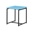thumbnail image 3 of Mesa de café de fibra de carbono azul de 3 piezas y juego de mesa de café, 3 of 5