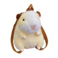 thumbnail image 3 of Mochila de peluche de capibara, mochila escolar creativa y de moda para niños y niñas. beige, 3 of 9
