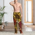thumbnail image 2 of Fotbe Sunflower Pantalones de Pijama para Hombre, Pantalones de Dormir, Pantalones de Casa con Cintura Ajustable y Bolsillos-X-Large, 2 of 6