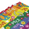 thumbnail image 4 of Shower Curtain, Rainbow peace sign cute Waterproof Fabric Plastic Shower Curtain, Drying Fast Bathroom Curtain with 9 Buttonholes, Ruffle Shower Curtain 60x72in, 4 of 8