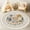 Color 4, variant on Washable Non Slip 3ft Round Rug, Cute Bear Scarf Woodland Scene Surrounded by Trees Mushrooms Circle Area Rugs with Tassels Carpet for Nursery Bedroom Playroom Tent rug Tent Castle