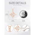 thumbnail image 6 of Celtic Witches Knot Necklace 925 Sterling Silver Rose Gold Nudo de Bruja Plata 925 Original Collar with Moonstone Witchy Jewelry Gift for Women Mom Her, 6 of 10