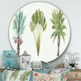 thumbnail image 3 of Designart 'Mixed Botanical Greens palms II' Art Mural en Métal Style Ferme, 3 of 3