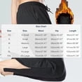 thumbnail image 3 of Mens Fleece Warm Sweatpants Elastic Drawstring Waist Athletic Jogging Pants Black M, 3 of 9