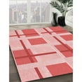 thumbnail image 3 of Ahgly Company Machine Washable Indoor Rectangle Transitional Deep Rose Pink Area Rugs, 2' x 5', 3 of 7
