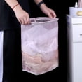 thumbnail image 6 of Wall Mount Laundry Basket Folding Mesh Nylon Storage Bag Pink Blue Large Capacity Dirty Clothes Organizer Breathable Odor Control Family Use, 6 of 8