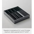 thumbnail image 4 of Yamazaki Home Cutlery Organizer - Three Styles, Black, ABS Plastic, Expandable I, Adjustable, Expandable, No Assembly, 4 of 7