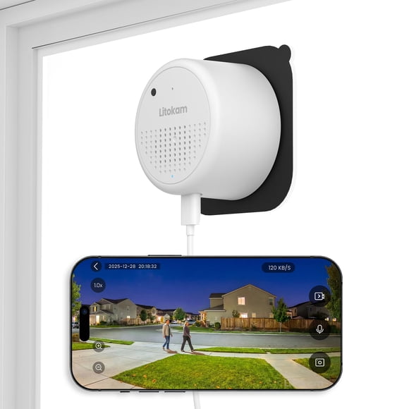 Cámara para ventana litokam 3MP 2K con WiFi 6 y visión nocturna con IA