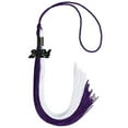thumbnail image 4 of Endea Graduation Purple/White Graduation Tassel with Black Date Drop, 4 of 10