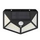 thumbnail image 1 of Lámpara Solar de Pared 100 LED con Detección de Movimiento, Iluminación Exterior Moderna para Jardín, Patio o Sendero, Color Negro, Luz Cálida, Fácil Instalación, 1 Pieza, 1 of 6