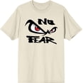 thumbnail image 3 of No Fear Classic Logo  Adult Natural Crew Neck Short Sleeve Tee-Large, 3 of 4