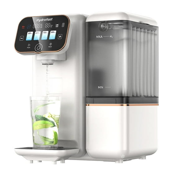 Countertop Reverse Osmosis Water Purifier with 6-Stage RO Filtration, Mineralization, and Smart Display Hydrofast B100 Ro Water Filter System