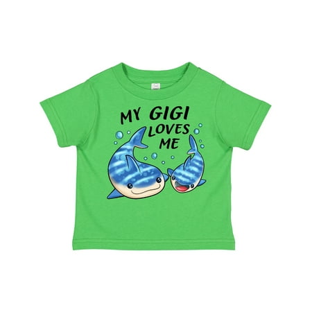 

Inktastic My Gigi Loves Me- Whale Shark Gift Toddler Boy or Toddler Girl T-Shirt