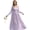 Light purple (standard sun protection) pleated style, variant on Sun Protection Long Dress Long Sleeve UPF 50 Long Sun Protection Dresses Swimsuit Cover Ups for Travel