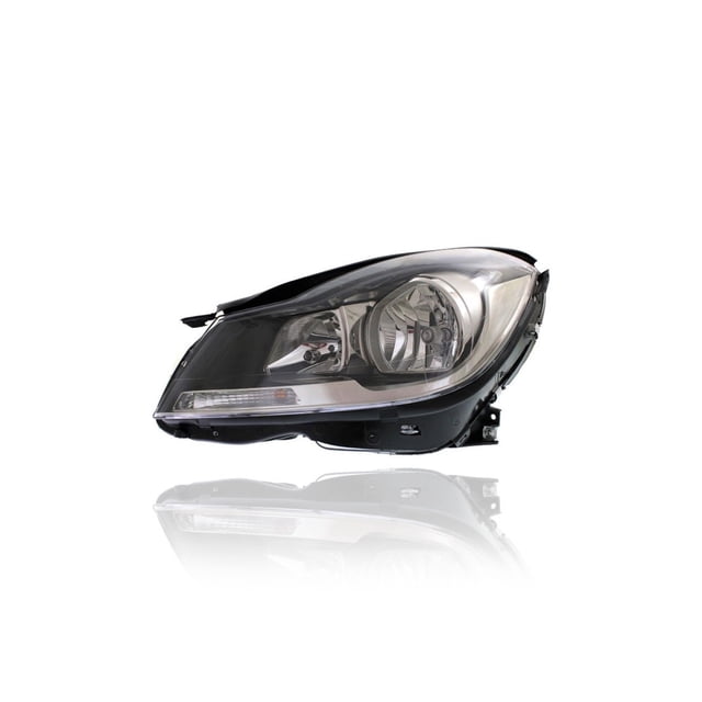 Headlight Assembly - Compatible/Replacement for '12-15 Mercedes-Benz C-Class Coupe - Halogen-Only - Left Hand - Driver - 204820995980