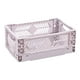 thumbnail image 4 of Caja de almacenamiento plegable, organizador de almacenamiento, decoración, portatarjetas lateral, organizador de cajones de oficina para Púrpura, 4 of 8