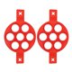thumbnail image 4 of Moldes de Huevo de Molde para Hornear, Molde de Panqueques de Moho de Silicona Rojo de Silicona Antiadherente, Con Manijas para Hornear de Bricolaje, 4 of 7