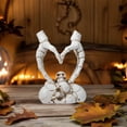 thumbnail image 4 of Skeleton Hands Statue,Heart Hands Sculpture,Hand Gesture Desk Statues Love Ornaments,Heart Shape Finger Gesture Sculpture Decor for Bookshelf/Coffee Desktop/Halloween Decorations-B, 4 of 6
