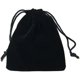 thumbnail image 2 of 5 bolsas de terciopelo para joyería con cordón, color negro, de 8,9 x 7 cm, para envolver regalos, regalos de boda, dulces y mucho más., 2 of 3
