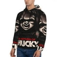 thumbnail image 3 of Lsque Chucky Pattern Casual Men's Hoodie,Hooded Sweatshirt with Kangaroo Pocket,Pullover Hoodie-XX-Large, 3 of 8