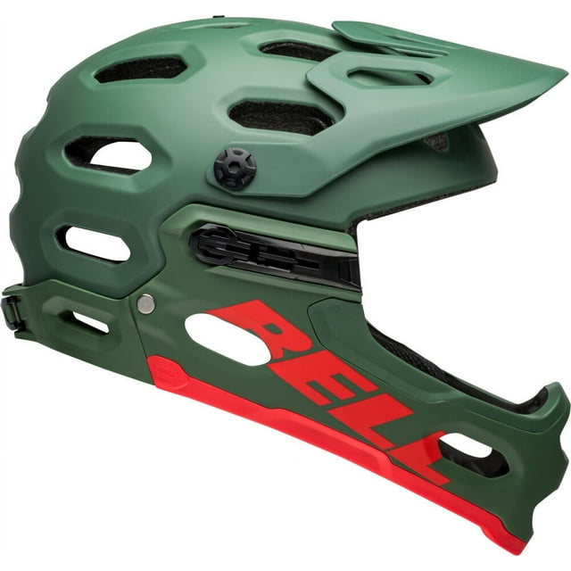 BELL Super 3R MIPS Mat Vert Foncé/infrarouge, S