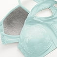 thumbnail image 7 of VISALY Daisy Lace Bras for Older Women Front Closure Bras Everyday Wear Bras Light Bras for Seniors Plus Size Bras Full Coverage Wireless Bras Comfy Daily Bras Underwear for Elderly Women Grey 42, 7 of 7