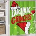 thumbnail image 1 of Grinch Decor Grinch Christmas Decorations Bathroom Grinch Christmas Decorations Christmas Printed Waterproof And Proof Partition Shower Curtain, 1 of 3