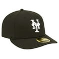 thumbnail image 3 of Men's New Era Black New York Mets Low Profile 59FIFTY Fitted Hat, 3 of 6