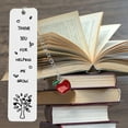 thumbnail image 1 of Boreal Craft Folding Craft Table with Storage Stainless Steel Bookmark With Meaningful Words For Self Family Friend Book Lover (with Pendant), 1 of 5