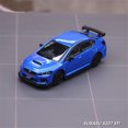 thumbnail image 2 of Modèle de Voiture de Sport en Alliage Subarus WRX STI S207 1/64 Modèle de Voiture de Course en Métal Moulé sous Pression Échelle Miniature Collection Simulation Cadeaux pour Enfants Noir, 2 of 6