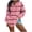 C-Pink251, variant on DHFJKG Womens Casual Long Sleeve Shirts Henley Neck Button Up Striped Pullover Blouses Loose Fit Tunic Pullover Comfortable Tops