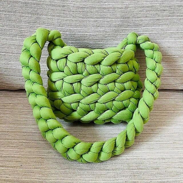 Bolsos de hombro para mujer 2022, bolsos de crochet de algodón, bolsos de compras para niñas, bolsos de nailon cuadrados, lindos y casuales.