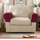 thumbnail image 4 of 2PCS Soft Stretch Plush Armrest Covers, Couch Arm Covers,Dark Gray, 4 of 5