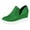 Green, variant on FSJ Women Casual Slip On Sneakers Side V Cut Ankle Booties Round Closed Toe Pumps Platform Wedge Heel Sandals Fashion Shoes Size 8 Black