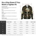 thumbnail image 5 of Balery Vintage Gold Leaf Skull Men's Women's UPF 50+ Sun Protection Lightweight Hoodie Performance Long Sleeve Shirt for Fishing Running-Large, 5 of 7