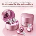 thumbnail image 2 of 2026 Open Ear Clip On Earbuds with Heart Design, ireless Earbuds Bluetooth 6.0 Headphones, WWaterproof Earphone for Running, Comfortable for Small Ears and Glasses Wearers - Beige/Type A, 2 of 10