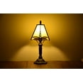 thumbnail image 2 of Tiffany Style Table Lamp Dragonfly Desk Lamp Bronze Stained-Glass 14.5'' Height, 2 of 4