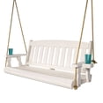 thumbnail image 6 of Amish Heavy Duty 800 Lb Mission Treated Porch Swing with Hanging Chains (4 Foot, Semi-Solid White Stain), 6 of 8