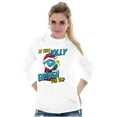 thumbnail image 4 of Grumpy Smurf Jolly Enough Xmas Santa Long Sleeve TShirt Men Women Brisco Brands M, 4 of 6