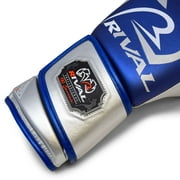 RIVAL Boxing RB100 Professional Bag Glove - Medium - Blue/Silver