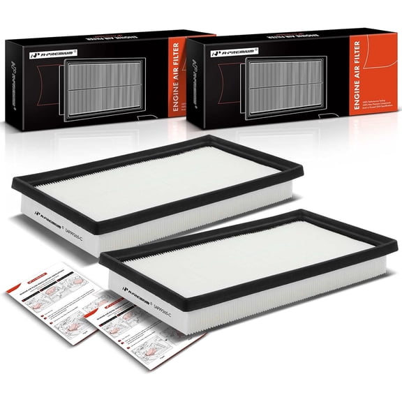 A-Premium 2-PC Engine Air Filter Compatible with Toyota, Lexus & Subaru Models - Avalon(Hybrid), Camry(Hybrid), Corolla, RAV4(Hybrid), Highlander(Hybrid), Sienna, Venza, ES300h, BRZ - # 1780177050