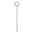 thumbnail image 4 of Auriga 925 Sterling Silver Rhod-plate Front/Satin Back Disc Charm for Women (L-33.75 mm, W-25.3 mm), 4 of 4