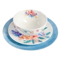 thumbnail image 4 of Spice by Tia Mowry Goji Blossom 12 Piece Decorated Porcelain Dinnerware Set - Blue, 4 of 5