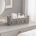 thumbnail image 1 of Cesta de almacenamiento de cuerda de algodón con asas de madera,organizador rectangular tejido para estante,baño,dormitorio,encimera,hecho a mano,estilo bohemio,artículos de tocador,snacks y, 1 of 6