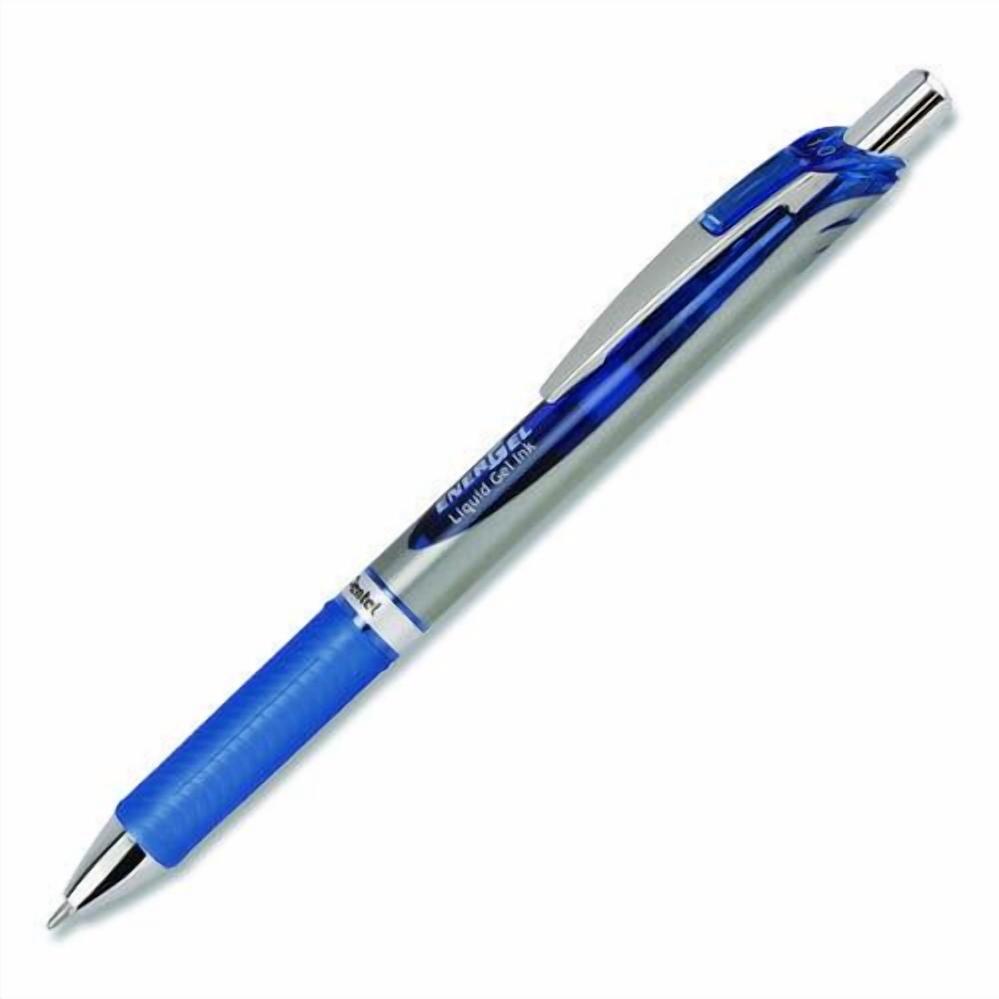 EnerGel RTX Gel Pen, Retractable, Bold 1 mm, Blue Ink, Blue/Gray Barrel, Dozen | Bundle of 2