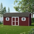thumbnail image 2 of Little Cottage Co. 10x20 Value Gambrel Workshop Barn with 6 ft. Sidewalls, Outdoor Wood Storage Shed Do-It-Yourself Precut Kit, 2 of 12