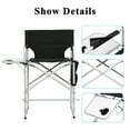 thumbnail image 2 of Seizeen Director Chairs for Outside, Folding Camping Chair Tall Directors Chair with Side Table and Side Bag, Heavy Duty Oversize Seat for Beach Fishing Picnic Chairs, Holds up to 300 lbs, 2 of 8