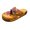 Orange, variant on Women's Summer Plus-size Casual Vintage Print Patchwork Braid Sandals Summer Sandals for Women Red 40