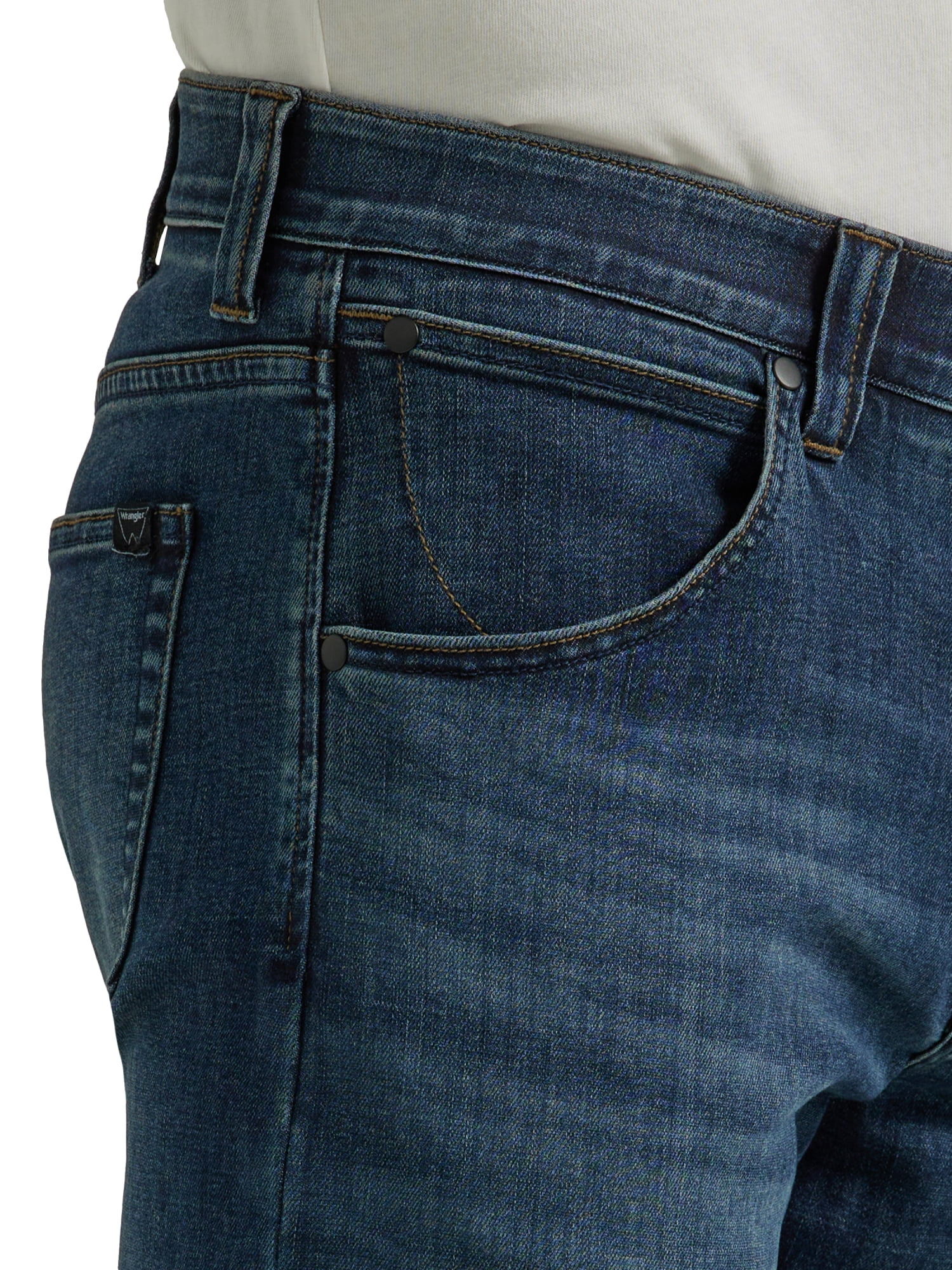 Wrangler® Men’s and Big Men’s Unlimited Comfort Taper Fit Jean with Comfort Flex Waistband Sizes 32-46