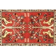 thumbnail image 1 of Ahgly Company Machine Washable Indoor Rectangle Traditional Red Area Rugs, 7' x 9', 1 of 7